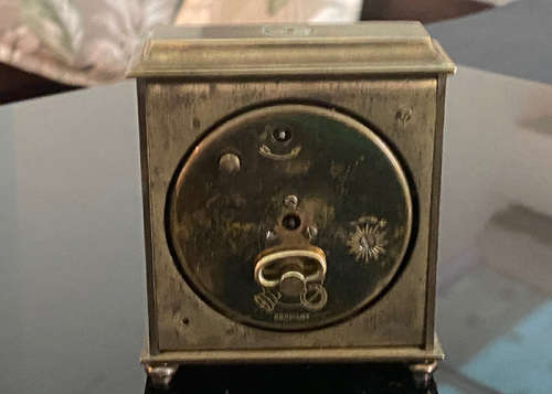 Bulova German Made Alarm Clock, 7 Jewels, Solid Brass for Spares OR Repairs