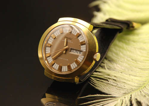 Vintage Camy Superautomatic Kings Club Men`s Watch, Day Date, cal ETA 2789