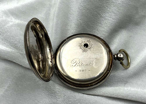 Antique Pocket Watch, Solid Silver Case .925, Fusee Mouvement made in England, for repairs or spares