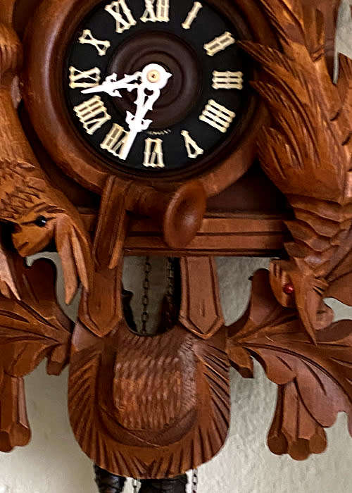 Very Big Antique Cuckoo Clock from West Germany, 24 Hour Winding, Like New
