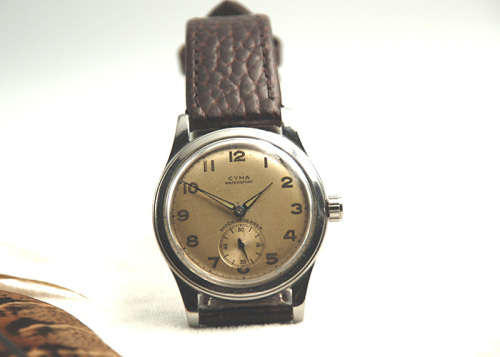 Vintage Cyma Watersport Shock Absorber Men`s Watch, Manual, c 1940, Serviced