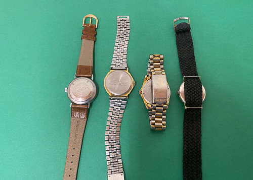 Vintage Men`s Watches for Repairs or Spares, Orient, Osco Auto, Rotary, Some Working