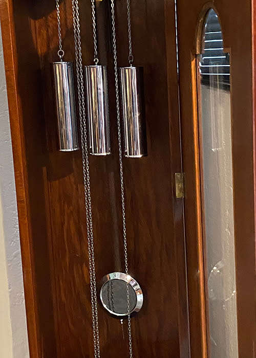 Antique Enfield Grandfather Clock in Excellent conditions, Weight Driven circa 1930