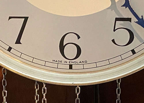 Antique Enfield Grandfather Clock in Excellent conditions, Weight Driven circa 1930