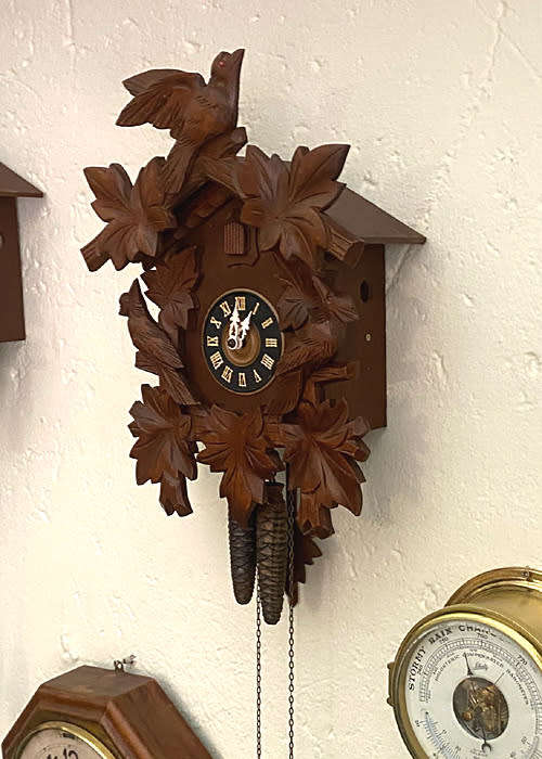 Big Cuckoo Clock from the Black Forest, Made by August Schwer c 1940`s, Serviced