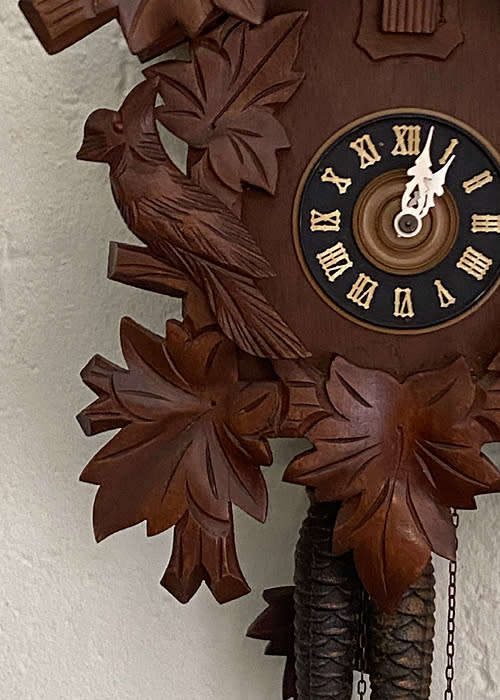 Big Cuckoo Clock from the Black Forest, Made by August Schwer c 1940`s, Serviced