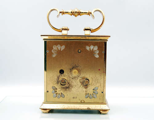 Luxor Chiming Carriage Clock, 8 Days Winding, Working