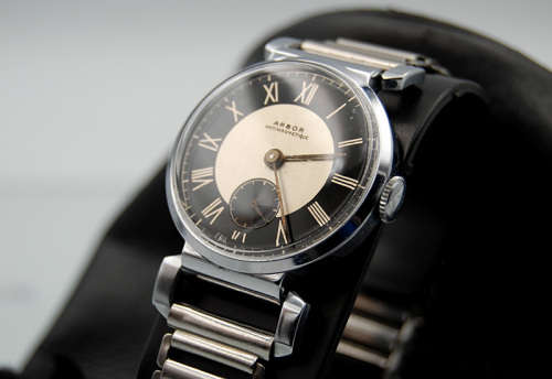 Stuning Vintage Arbor Men`s Watch by Rodania Watch Company 1940`s