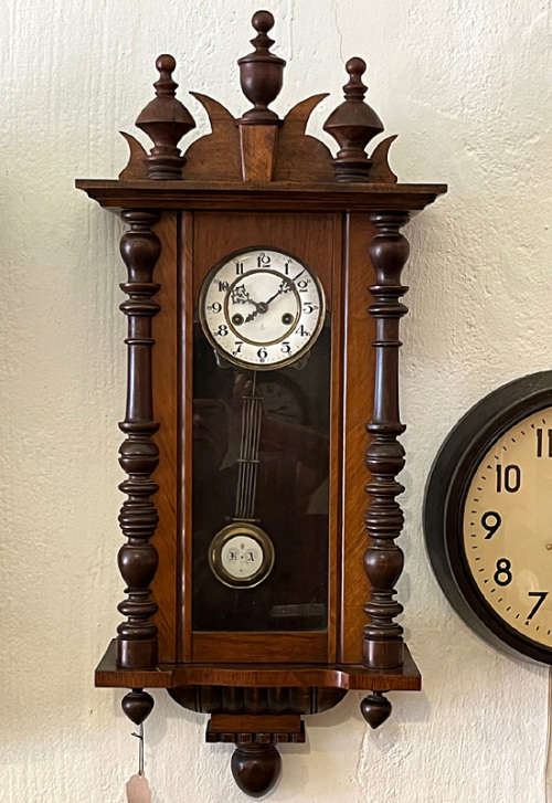 Antique Gustav Becker Wall Clock from late 1800`s, Chiming, 8 Days Winding