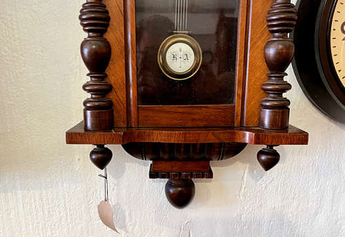 Antique Gustav Becker Wall Clock from late 1800`s, Chiming, 8 Days Winding