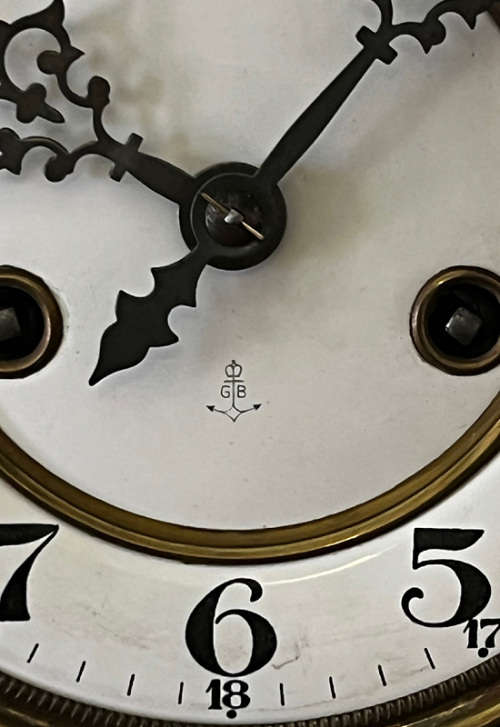 Antique Gustav Becker Wall Clock from late 1800`s, Chiming, 8 Days Winding