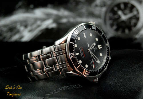 Omega Seamaster 300 m Professional Black Wave Dial Men`s Watch