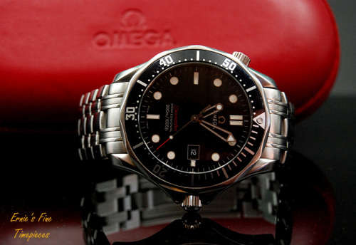 Omega Seamaster 300 m Professional Black Wave Dial Men`s Watch