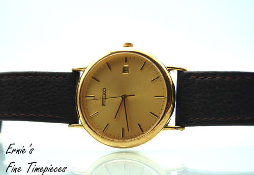 Seiko Quartz Men`s Dress Watch, Working