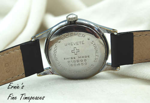 Vintage Roamer Brevete Manual Winding Super Shock Watch circa 1940 s Serviced