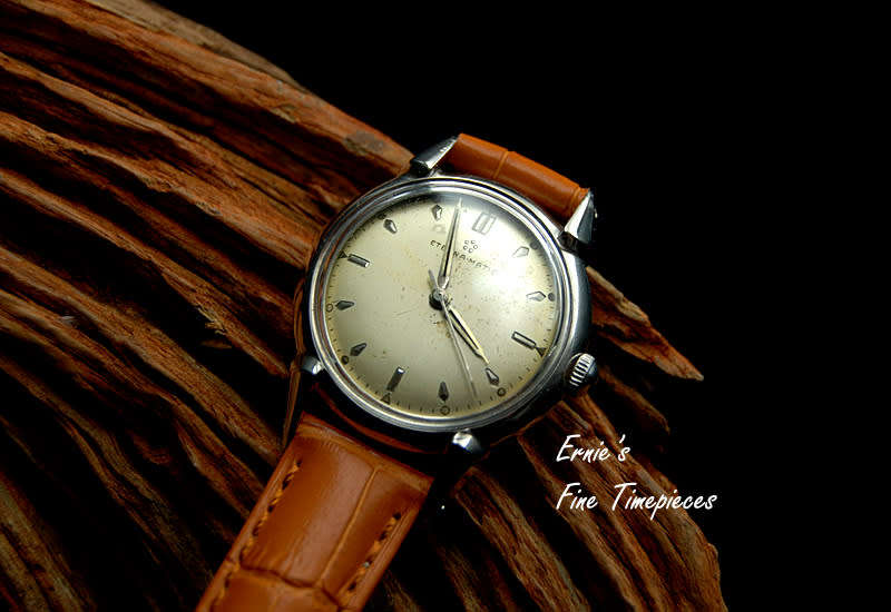Vintage Eterna Matic Automatic Men's Watch, from 1956, Unusual Lugs, Serviced