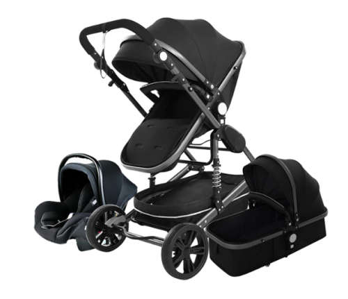 3 in 1 baby stroller landscape stroller folding carriage gold black stroller new born stroller