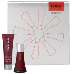 Hugo Deep Red EDP Spray 30ml + Body Lotion 50ml