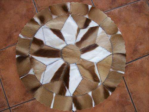 Tanned Springbok Roung Hide Rug-Top Quality