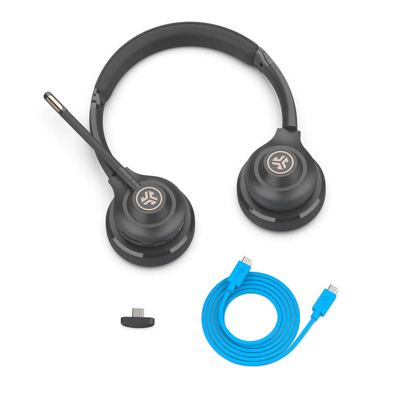 Jlab GO WORK WIRELESS & WIRED ON-EAR HEADSET (Gen 1) with 2 year warranty