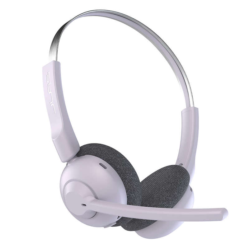 Go Work Pop On-Ear Wireless Headset with 50+ Hrs Playtime and Rotating Boom Mic