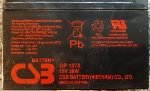 12v 28w gel battery