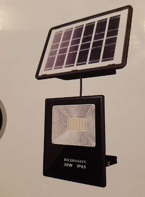 Redisson 30W solar floodlight, LED, with remote