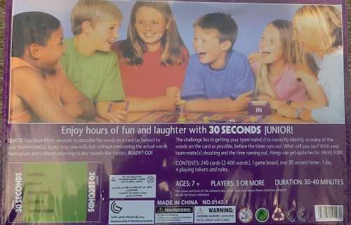 30 Seconds Board Game Junior