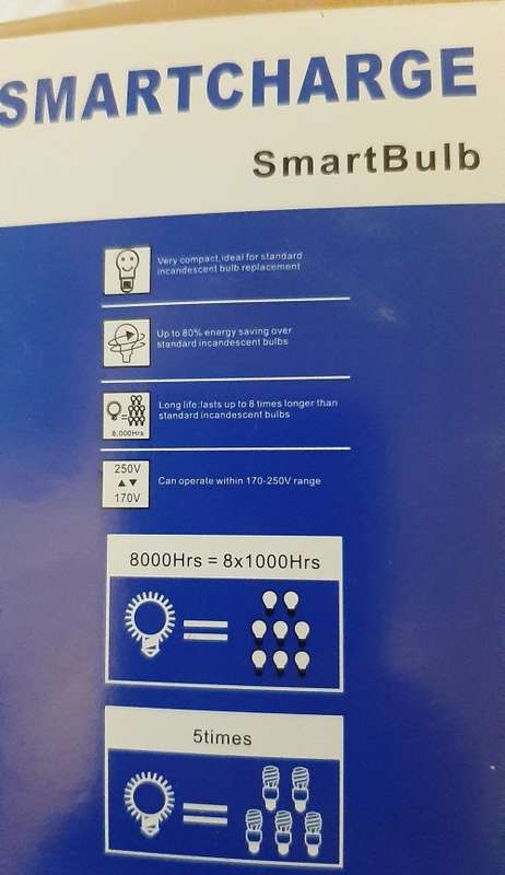 Intelligent 9W Rechargeable Loadshedding LED smart Bulb Bayonet