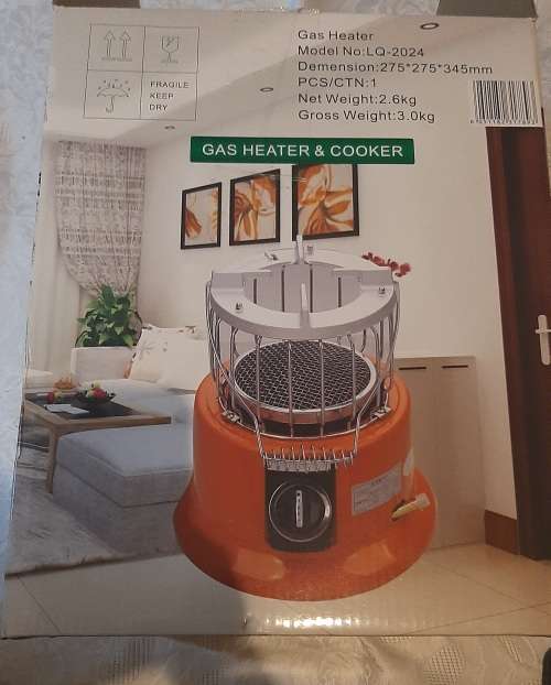 2 in 1 Portable Gas Heater & Stove - For Indoor or Outdoor Use