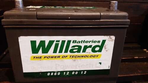 Willard 638 Battery 70Ah 550A 12V- used as demo/display battery only