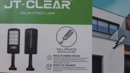 50W Solar Street Lamp, remote, motion sensor, brighter LED chip