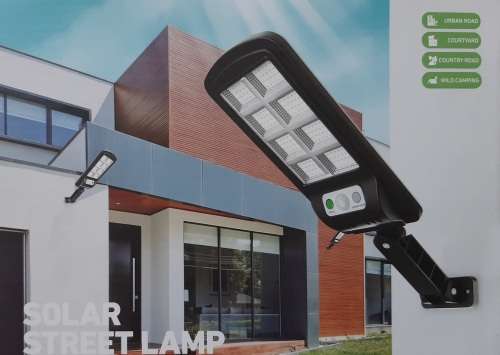 50W Solar Street Lamp, remote, motion sensor, brighter LED chip