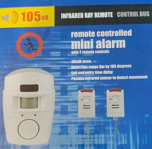 New technology Remote controlled alarm system with 2 remotes 105dB siren