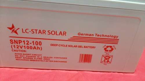 100Ah Deep Cycle Solar Gel Battery 12V
