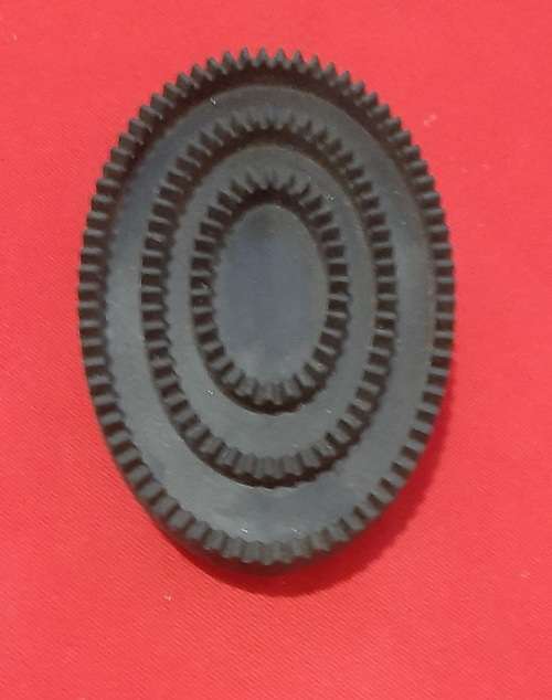 Horse riding flexible curry comb (large) - black
