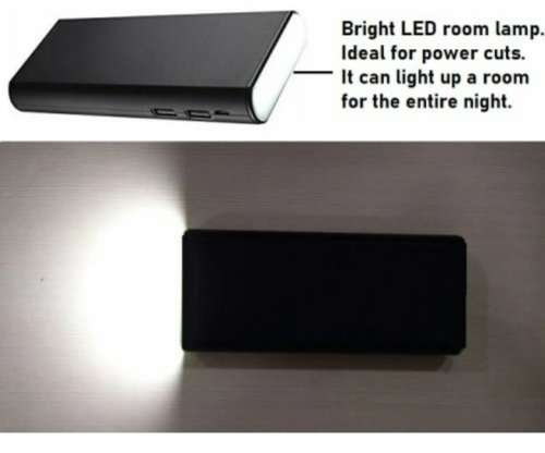 *10 000* mah USB backup power with emergency light,  quick charge, dual port