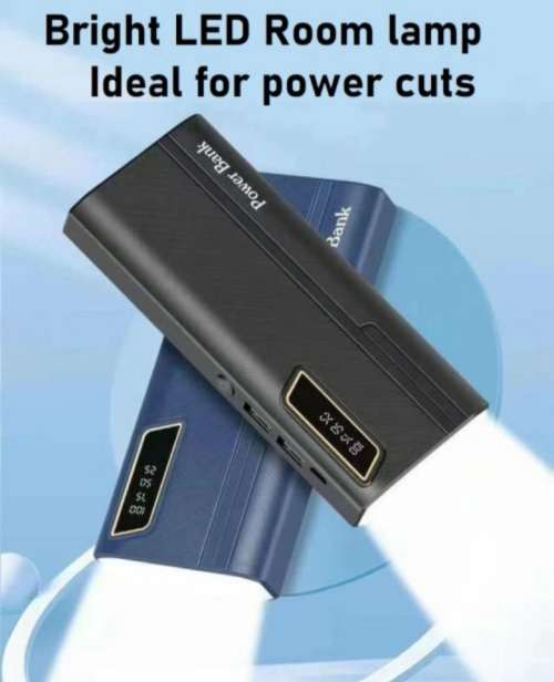 *10 000* mah USB backup power with emergency light,  quick charge, dual port