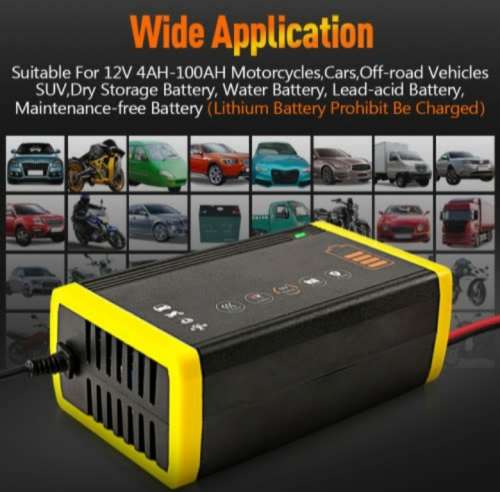 12V 6-10A Intelligent Charging Repair Pulse Type Dual-Mode Battery Charger