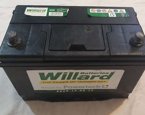 Willard 658 90Ah 12V 630A class A (used as demo/display only)