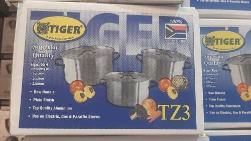 *New Stock* 6 piece Pot set High quality Aluminium