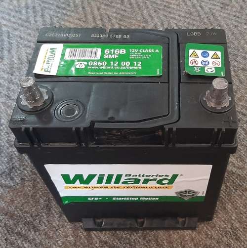 Willard 616B SMF 35Ah 12V 270A class A (used as demo/display only)
