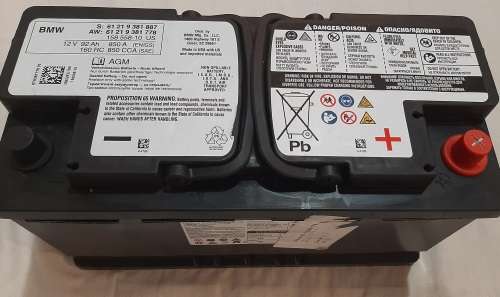 *NEW* BMW Battery 12V 92Ah 850A AGM