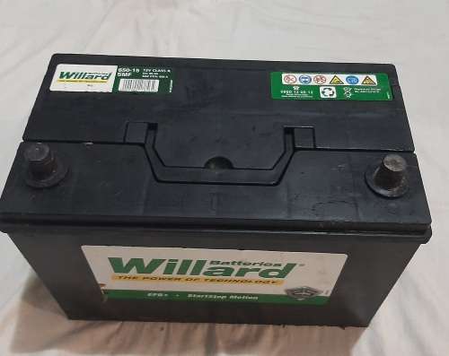 Willard 650-15 SMF 12V 90Ah 600A Class A (used as demo for alligator clip lights)
