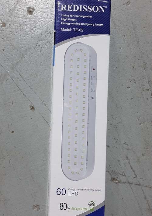 Redisson Emergency Light Lantern Rechargeable 60LED, high bright, 80% energy saving
