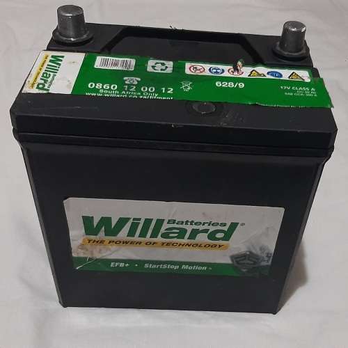 Willard 628/9 Battery 50Ah 390A 12V- used as demo/display battery only