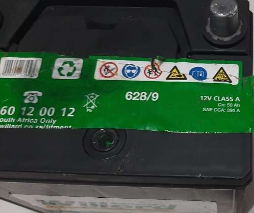 Willard 628/9 Battery 50Ah 390A 12V- used as demo/display battery only