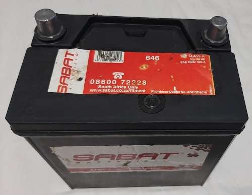 Sabat 646 battery 12V 55Ah 400A Class A (used as demo/display only)