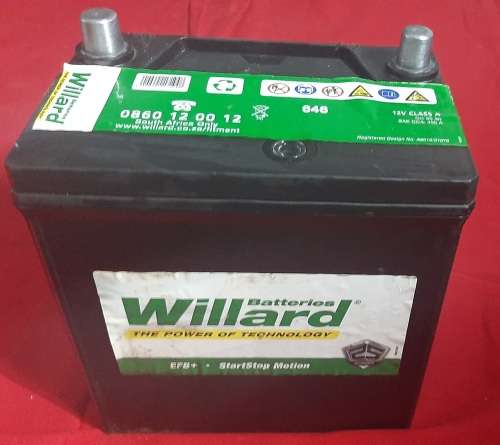 Willard 646 Battery 55Ah 400A 12V- used as demo/display battery only