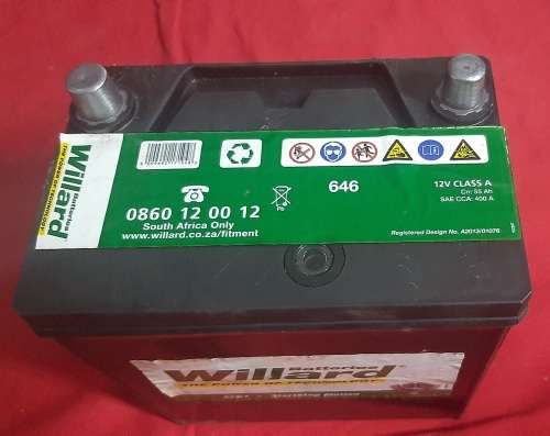 Willard 646 Battery 55Ah 400A 12V- used as demo/display battery only